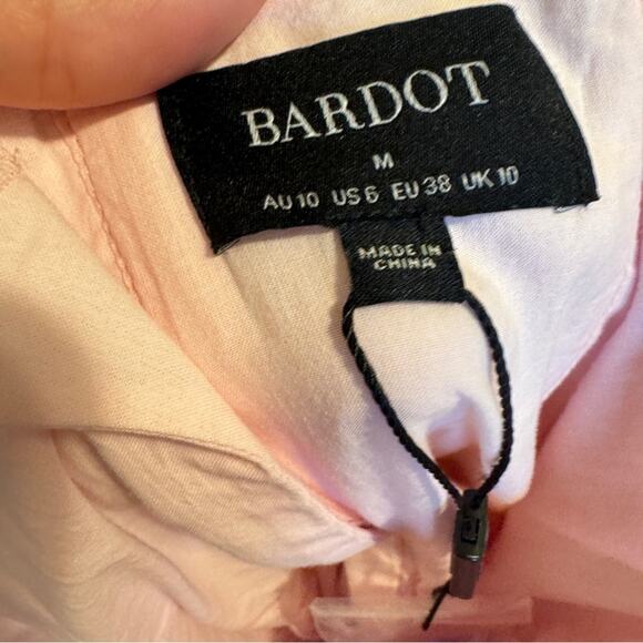 Bardot Revolve Pink Floral Kiah Corset Mini Dress Womens M Coquette Romantic - Picture 16 of 16